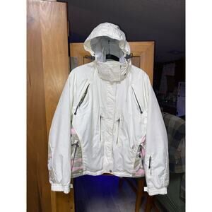 Turbine performance boardwear ski &snow jacket fully loaded detachable hood Sz S